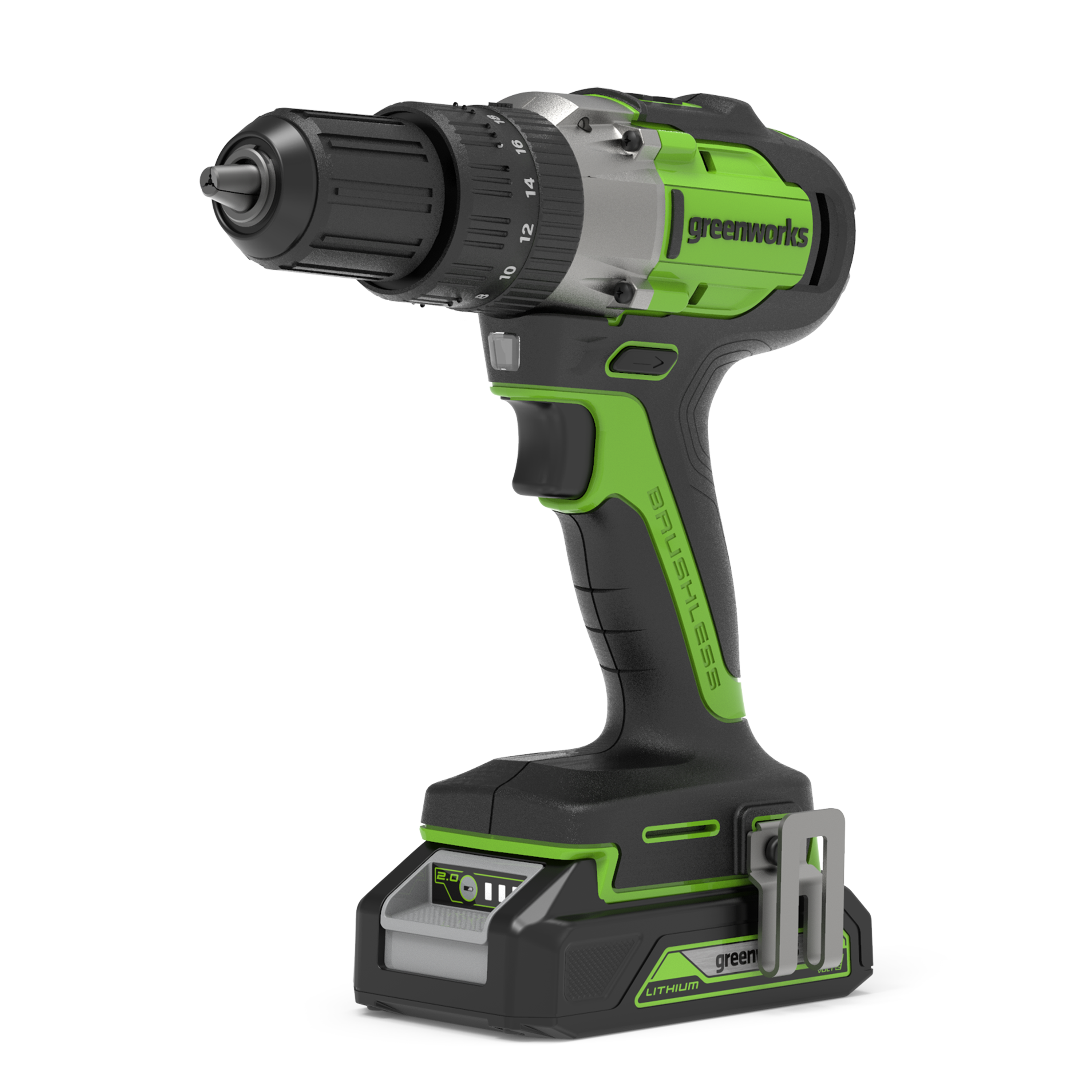Trapano a percussione a batteria SDS 24V 2J Brushless - Acquista online su Greenworks Trapano a percussione a batteria SDS 24V 2J Brushless - Acquista online su Greenworks
