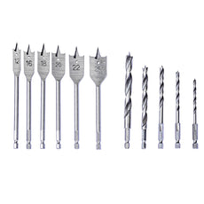 Set punte da trapano 11 pezzi per legno