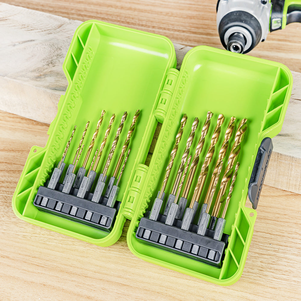 Set punte da trapano 22 pz. - Rivestite in titanio