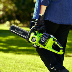 24V+24V Motosega 36cm - 2x Batterie 4Ah