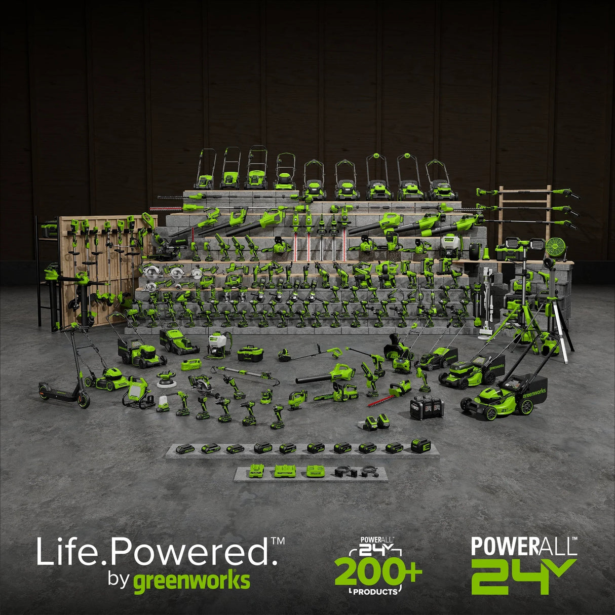 POWERALL 48V (24V x 2) Arieggiatore / Scarificatore 2-in-1 38cm - Senza batteria