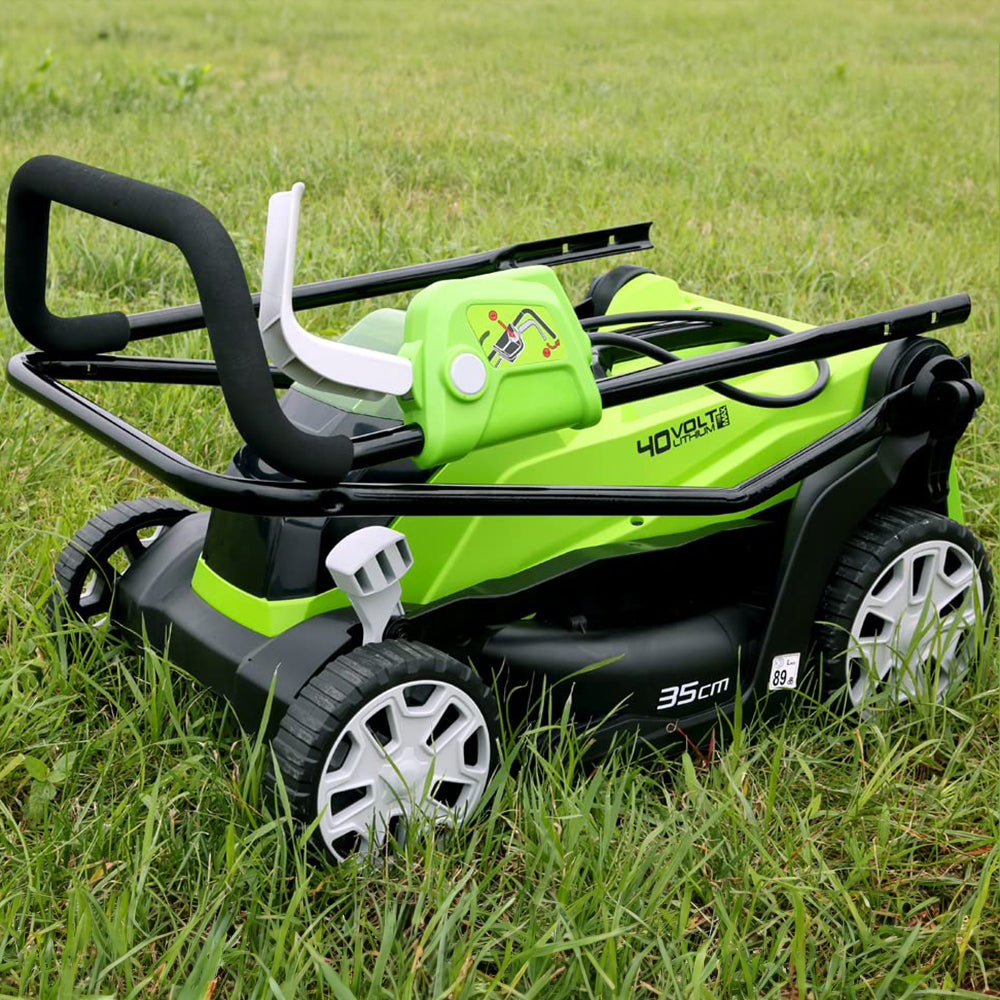 40V Rasaerba 35cm - 2x Batterie 2Ah