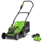 24V+24V Rasaerba 36cm - 2x Batterie 4Ah