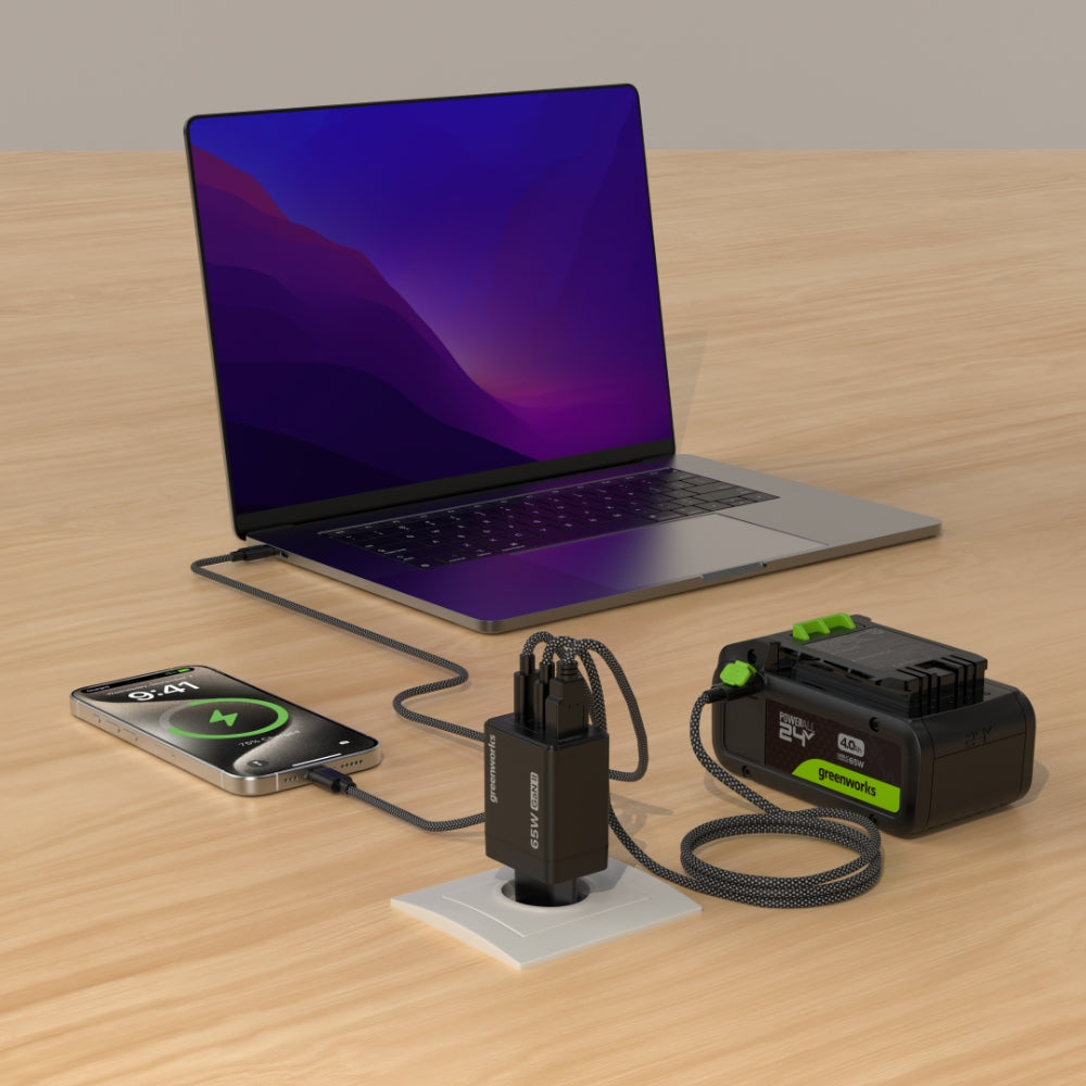 POWERALL 24V Starter Kit Batteria USB-C 4Ah + Caricatore 65W