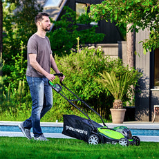 24V+24V Rasaerba 36cm - 2x Batterie 4Ah