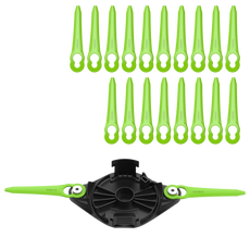 Testina di taglio a due lame + 20 lame di ricambio