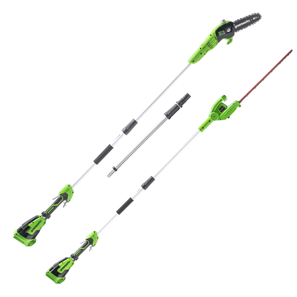 POWERALL 24V Potatore & Tagliasiepi ad asta Gen. II - Batteria 4Ah