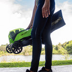 24V+24V Rasaerba 36cm - 2x Batterie 4Ah