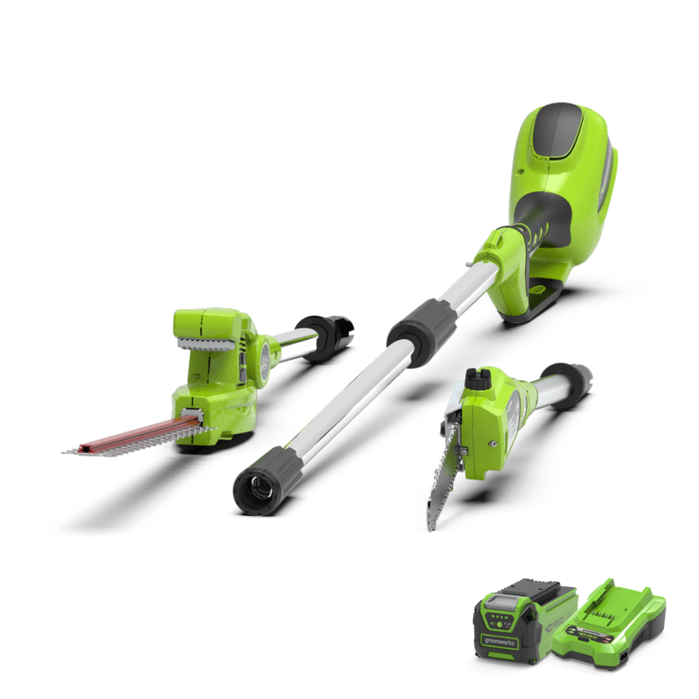 40V Potatore & Tagliasiepi a palo - Batteria 2Ah