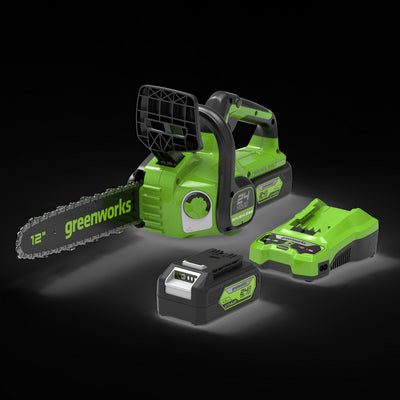 24V Motosega 30cm - Batteria 4Ah