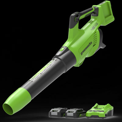 48V (24V x 2) Soffiatore 217 km/h - 2x Batterie 2Ah