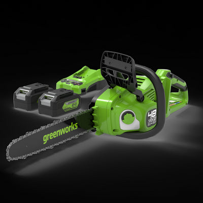 48V (24V x 2) Motosega 36cm - 2x Batterie 4Ah