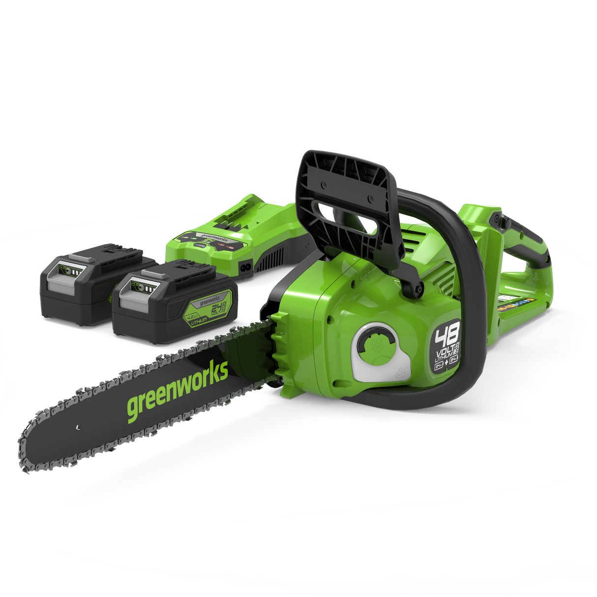 POWERALL 48V (24V x 2) Motosega 36cm - 2x Batterie 4Ah