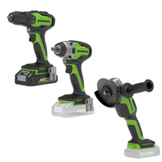 24V Trapano + Avvitatore a percussione + Smerigliatrice angolare Kit