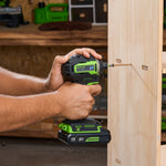 24V Trapano 45Nm + Avvitatore a percussione 220Nm Kit - 2x Batterie 2Ah