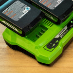 24V Starter Kit Batterie 2x2Ah + Caricabatterie doppio