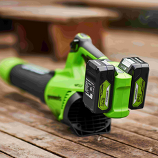 48V (24V x 2) Soffiatore 217 km/h - 2x Batterie 2Ah