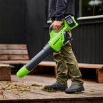 48V (24V x 2) Soffiatore 217 km/h - 2x Batterie 2Ah