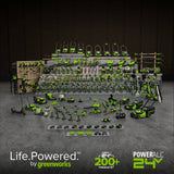 POWERALL 48V (24V x 2) Arieggiatore / Scarificatore 2-in-1 38cm - Senza batteria
