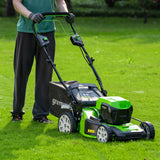POWERALL 48V (24V x 2) Rasaerba 46cm Semovente + Tagliabordi 30cm Kit