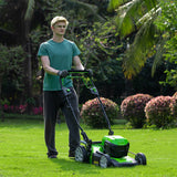 POWERALL 48V (24V x 2) Rasaerba 46cm Semovente + Tagliabordi 30cm Kit