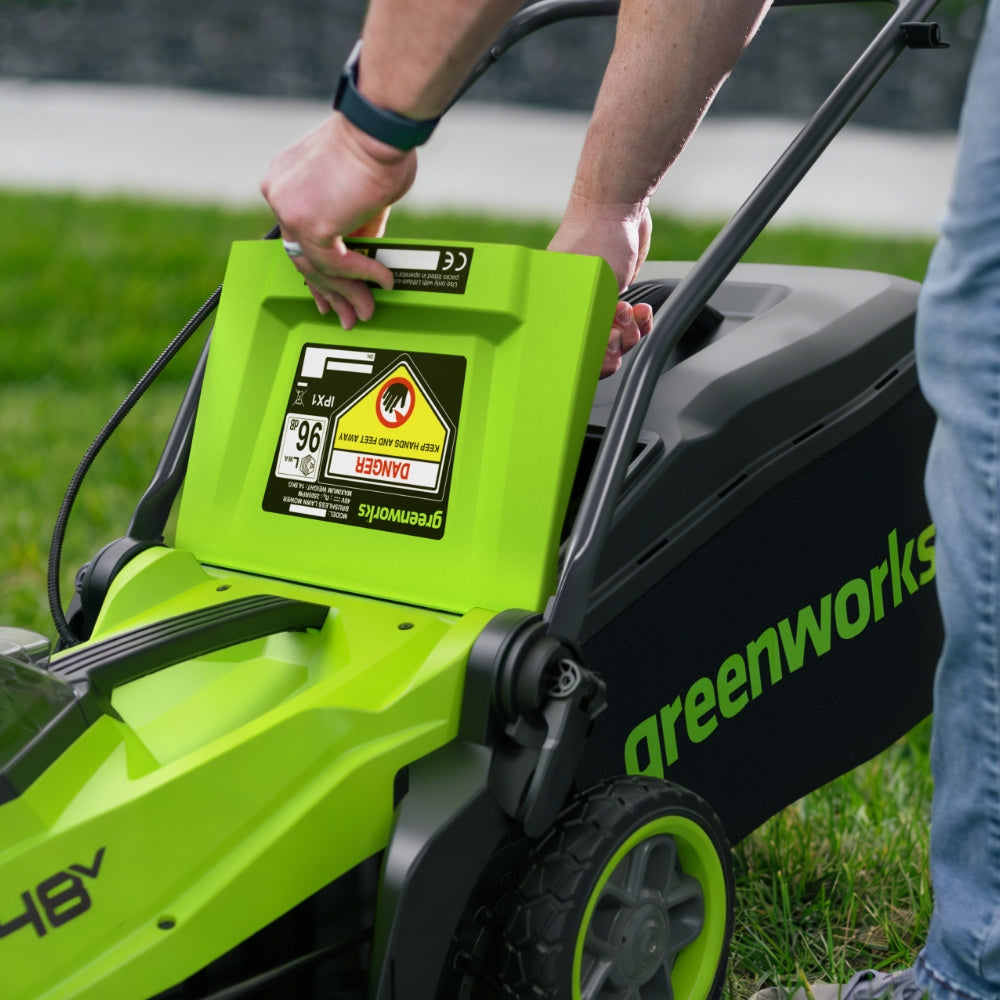 POWERALL 48V (24V x 2) Rasaerba 36cm - 2x Batterie 4Ah