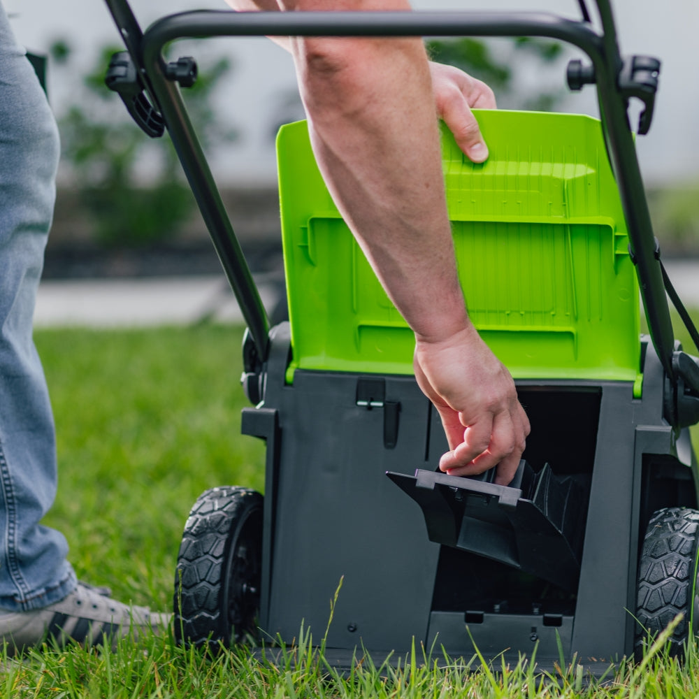 POWERALL 48V (24V x 2) Rasaerba 36cm - 2x Batterie 4Ah