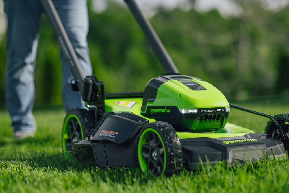 POWERALL 48V (24V x 2) Rasaerba 51cm Semovente - 2x Batterie 6Ah
