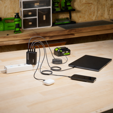 POWERALL 24V Starter Kit 2x Batterie USB-C 4Ah + Caricatore 140W