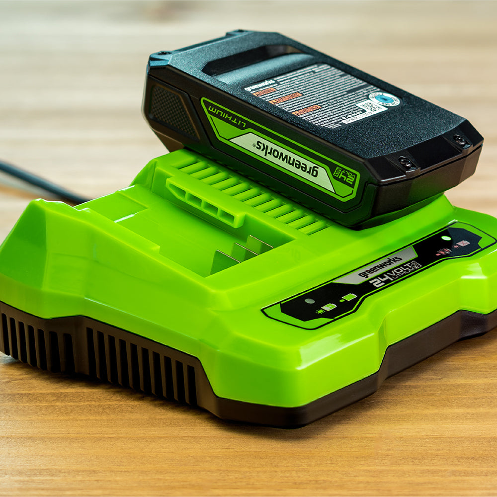 POWERALL 24V Starter Kit Batterie 2x 2Ah + Caricabatterie doppio