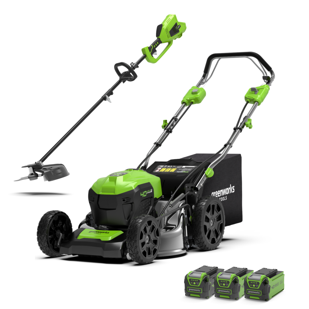 40V Rasaerba Semovente 46cm + Decespugliatore 40cm Kit