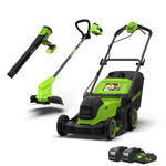 POWERALL 48V (24V x 2) Rasaerba 41cm + 24V Tagliabordi 25cm + 24V Soffiatore 209 km/h Kit