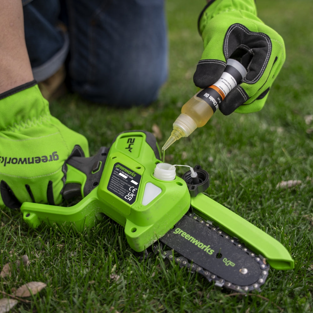 POWERALL 24V Mini Motosega 10cm Gen. II con asta di prolunga - Batteria 2Ah