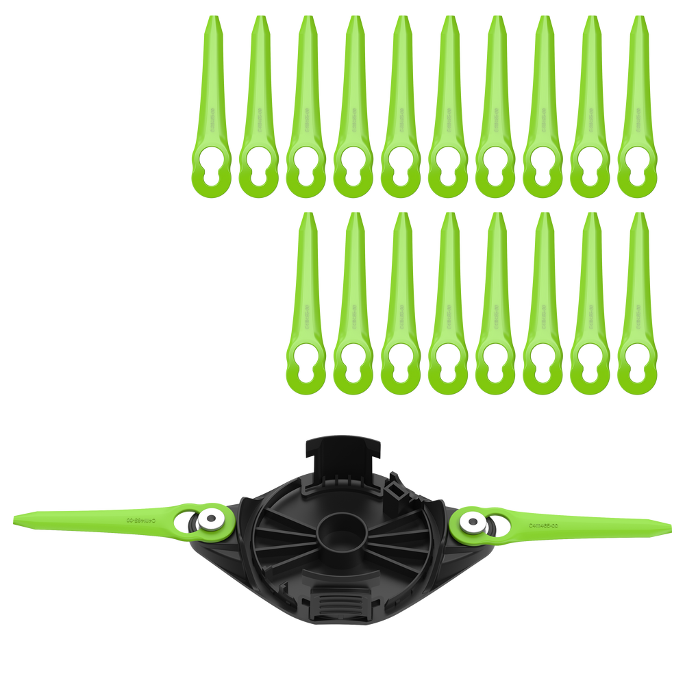 Testina di taglio a due lame + 20 lame di ricambio