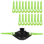 Testina di taglio a due lame + 20 lame di ricambio