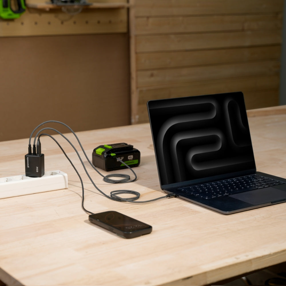 POWERALL 24V Starter Kit Batteria USB-C 2Ah + Caricatore 65W