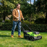 POWERALL 48V (24V x 2) Arieggiatore / Scarificatore 2-in-1 38cm - Senza batteria