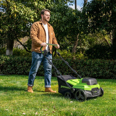 POWERALL 48V (24V x 2) Arieggiatore / Scarificatore 2-in-1 38cm - Senza batteria