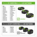 POWERALL 48V (24V x 2) Decespugliatore con impugnatura a manubrio 38cm - Senza batteria