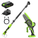 POWERALL 24V Mini Motosega 10cm Gen. II con asta di prolunga - Batteria 2Ah