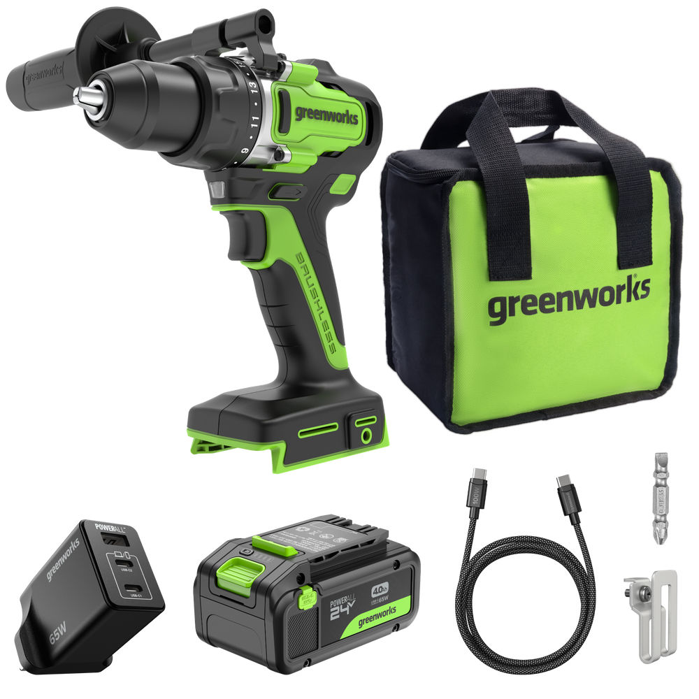 24V Trapano a percussione 90Nm – Batteria 4Ah