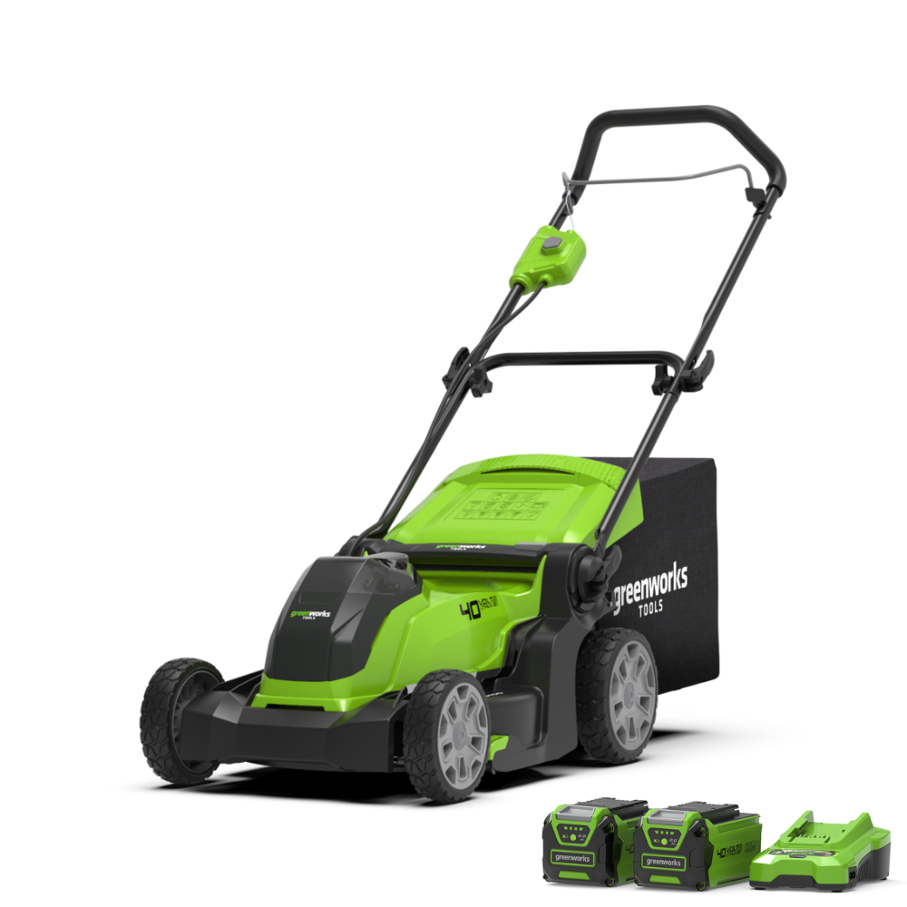 40V Rasaerba 41cm - 2x Batterie 2Ah