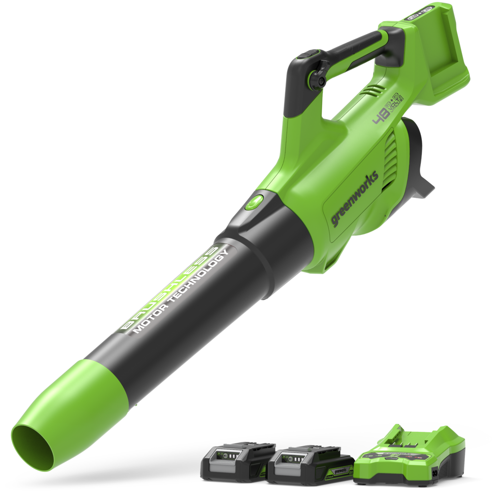 48V (24V x 2) Soffiatore 217 km/h - 2x Batterie 2Ah