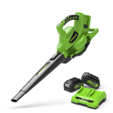 POWERALL 48V (24V x 2) Soffiatore / Aspirafoglie 322 km/h - 2x Batterie 4Ah