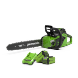 40V Motosega 40cm 1,8 kW - 2x Batterie 2Ah