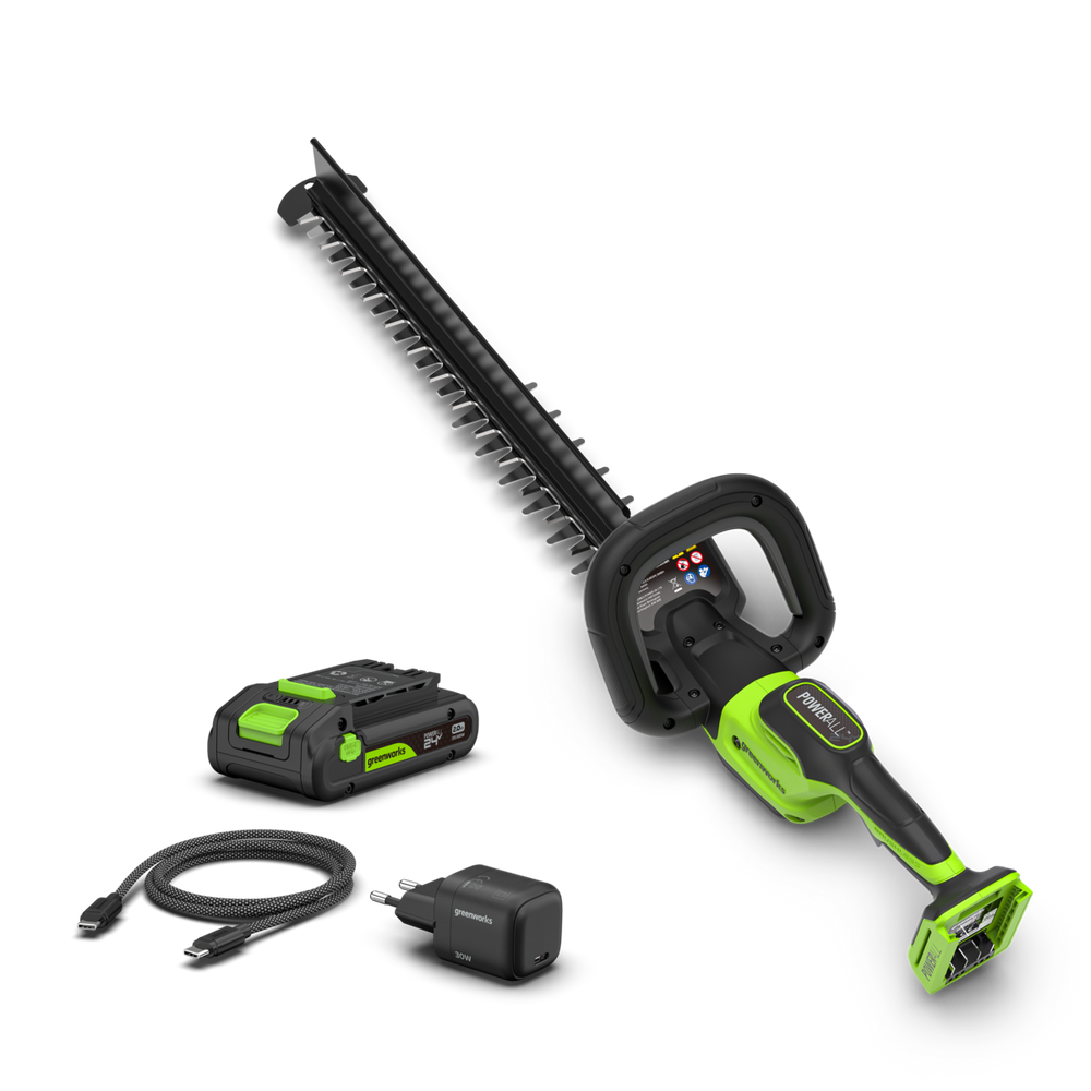 POWERALL 24V Tagliasiepi 51cm Gen. II – Batteria 2Ah