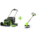 Rasaerba 24V+24V SP 46cm con 4 batterie da 4Ah